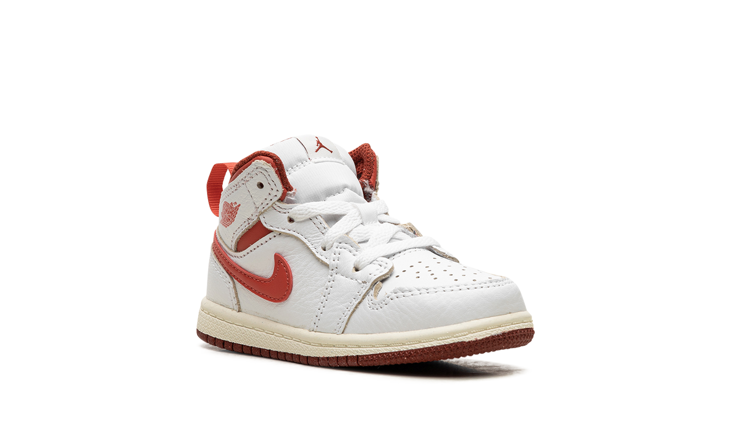 Air Jordan 1 Mid SE TD "White Dune Red" FJ3466 160