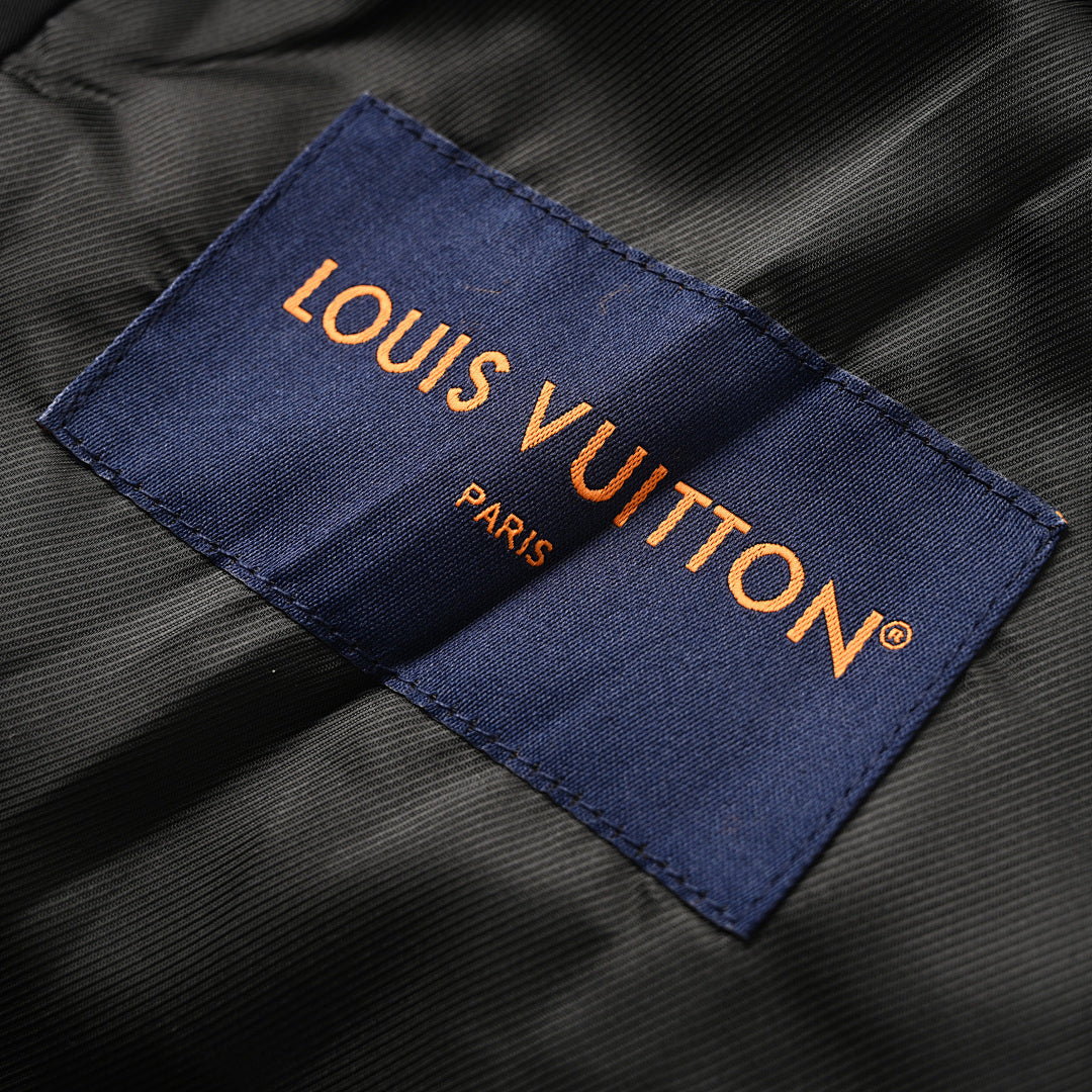 Louis Vuitton Cable-Knit Collar Belted Jacket