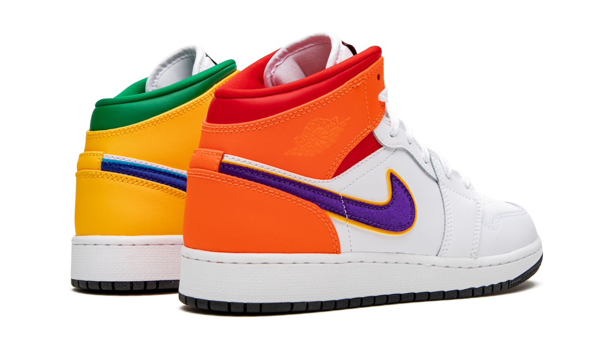 Air Jordan 1 MID GS "Three Peat" 554725 128