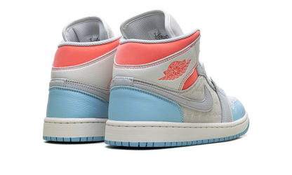 Air Jordan 1 Mid WMNS "White/Light Blue/Pink" IM7420 133