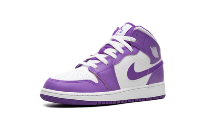 AIR JORDAN 1 MID GS "White / Purple Venom" DQ8423 511
