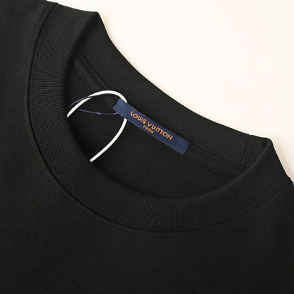Louis Vuitton Gradient Shoulder-Letter Short-Sleeve T-Shirt