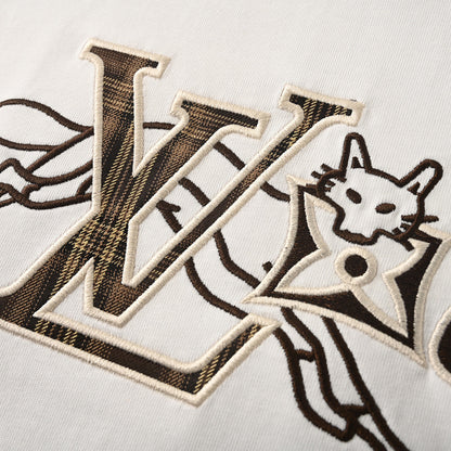 Louis Vuitton Embroidered Sailboat Short-Sleeve T-Shirt