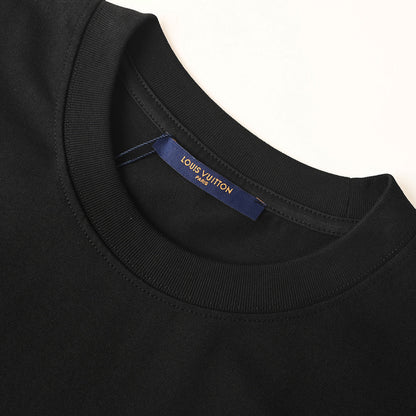 Louis Vuitton Gradient Shoulder-Letter Short-Sleeve T-Shirt