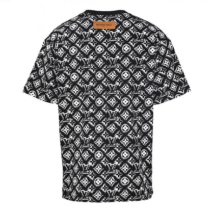Louis Vuitton All-Over Logo Short-Sleeve T-Shirt