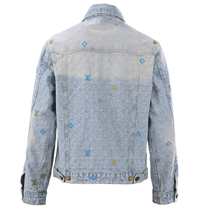 Louis Vuitton x — Collaboration Candy-Embroidered Denim Jacket