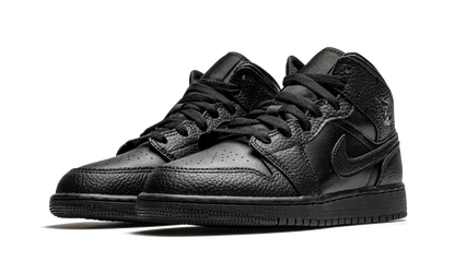 Air Jordan 1 Mid GS "Triple Black" 554725 091