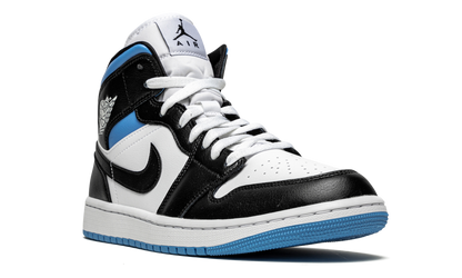 AIR JORDAN 1 MID WMNS "Black / White / University Blue" BQ6472 102