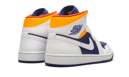 Air Jordan 1 Mid "Royal Blue / Laser Orange" 554724 131