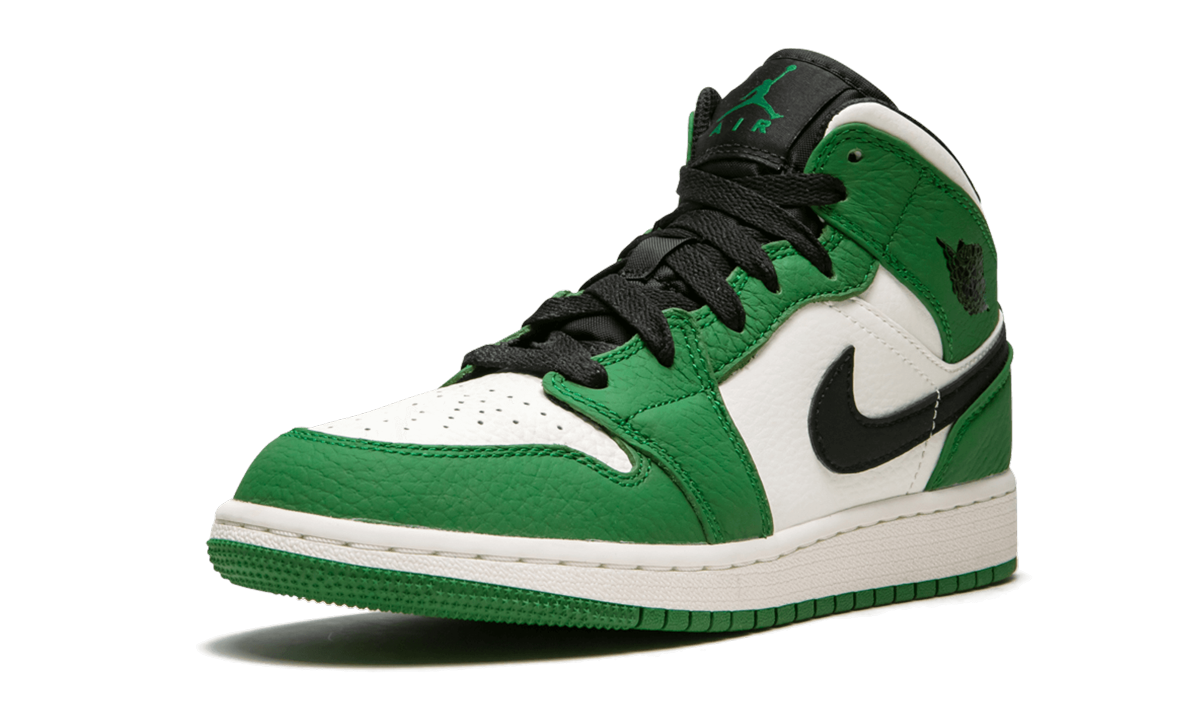 Air Jordan 1 Mid SE GS "Pine Green" BQ6931 301
