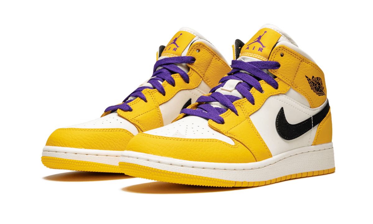 Air Jordan 1 MID SE GS "Lakers" BQ6931 700