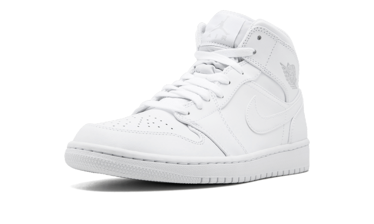 Air Jordan 1 Mid "White / Pure Platinum" 554724 104