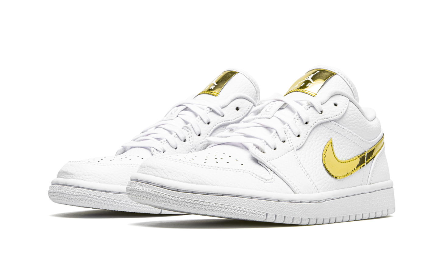 AIR JORDAN 1 Low SE WMNS "White Metallic Gold" CZ4776 100