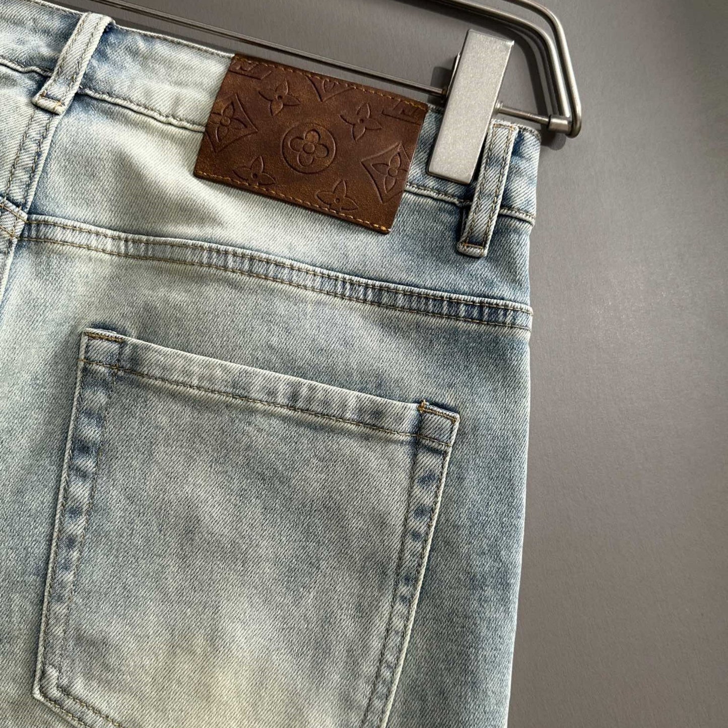 Louis Vuitton Logo-Embroidered Jeans