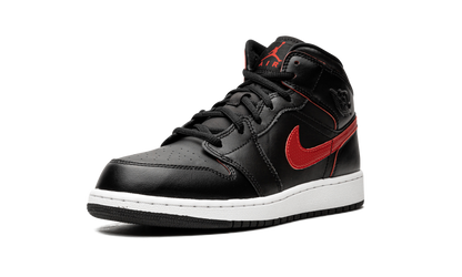 Air Jordan 1 Mid GS "Black / Gym Red" 554725 009