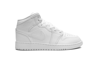 Air Jordan 1 Mid GS "Triple White 2023" 554725 136