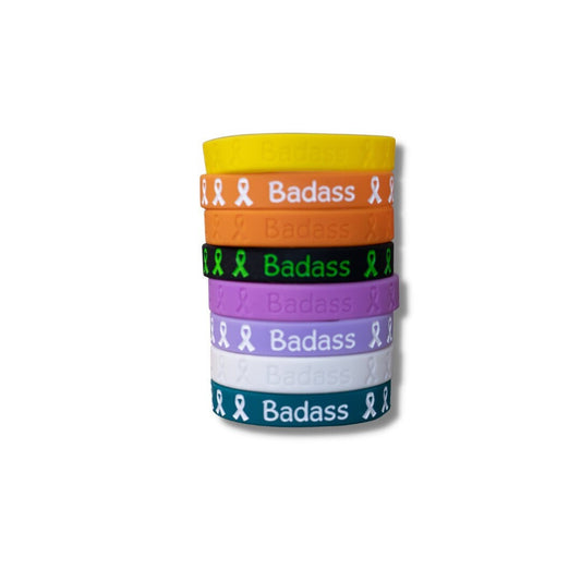 Badass Silicone Awareness Wristband – Bold Support for Causes That Matter