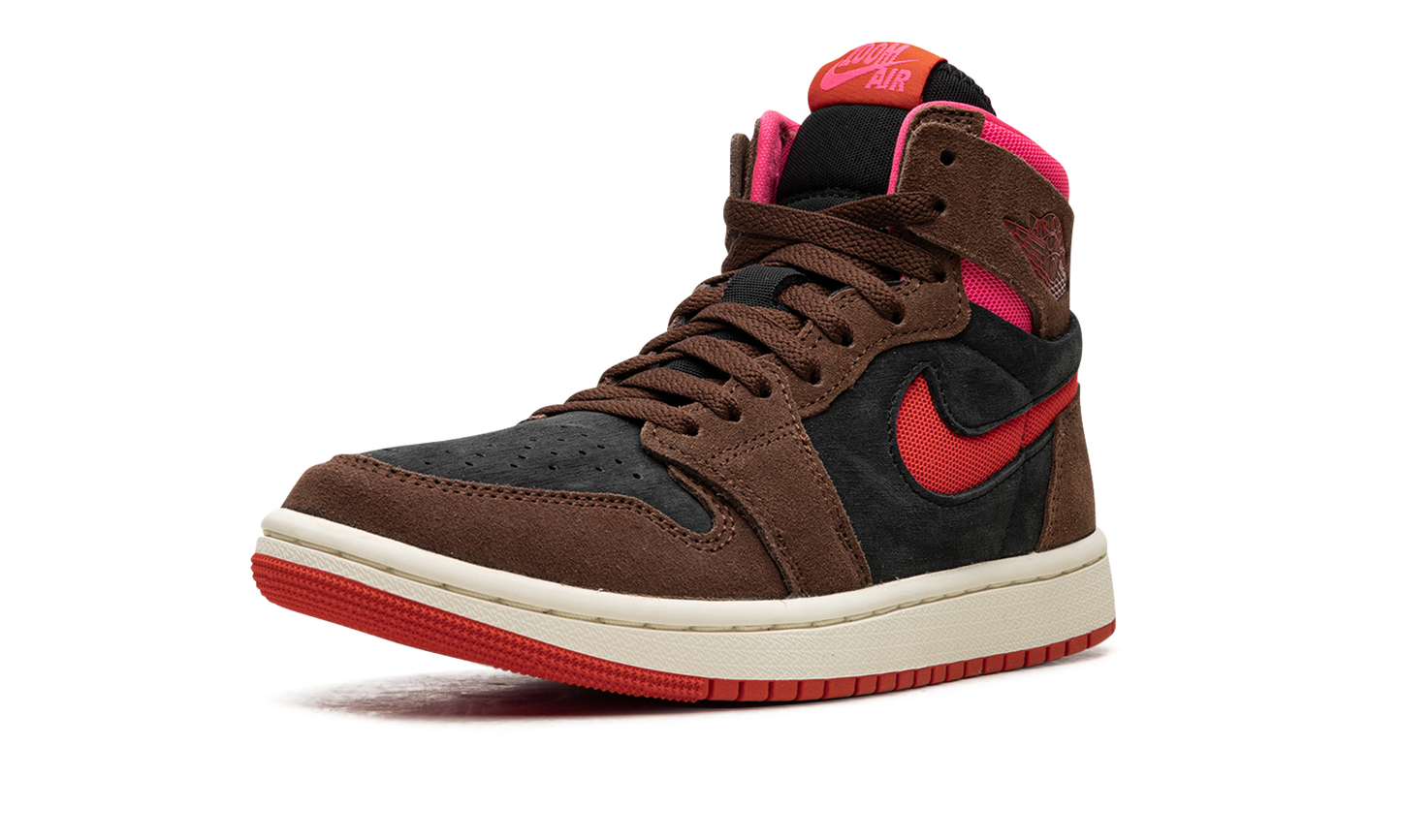 AIR JORDAN 1 ZOOM AIR CMFT WMNS "Cacao Wow/Picante Red/Black/Hyper Pink" DV1305 206