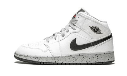 Air Jordan 1 Mid GS "White Cement" 554725 115