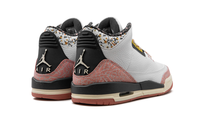 Air Jordan 3 GS "White/Red Stardust" 441140 100
