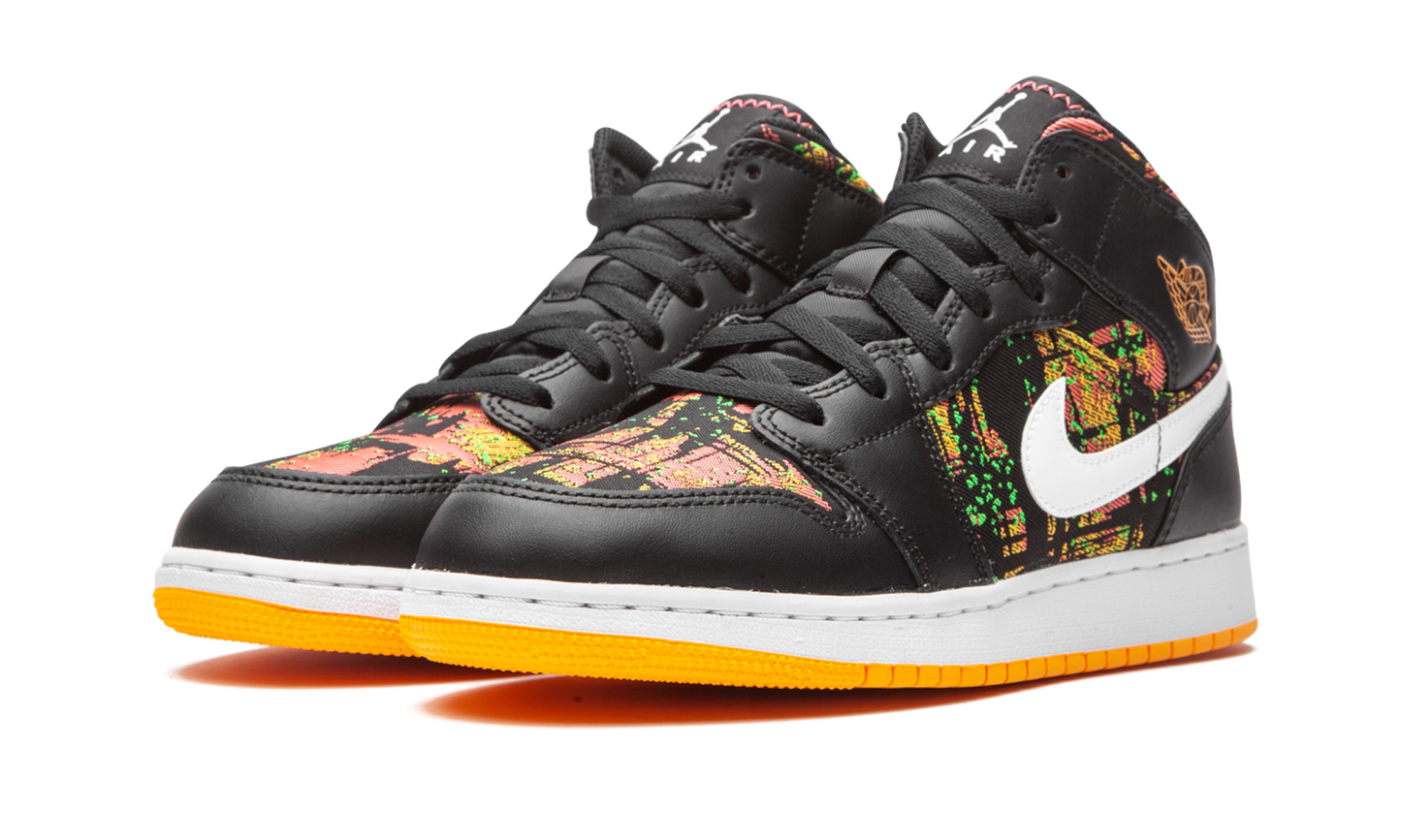 Air Jordan 1 Mid GS "Black / Laser Orange"
