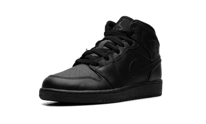 Air Jordan 1 Mid GS "Triple Black" 554725 010
