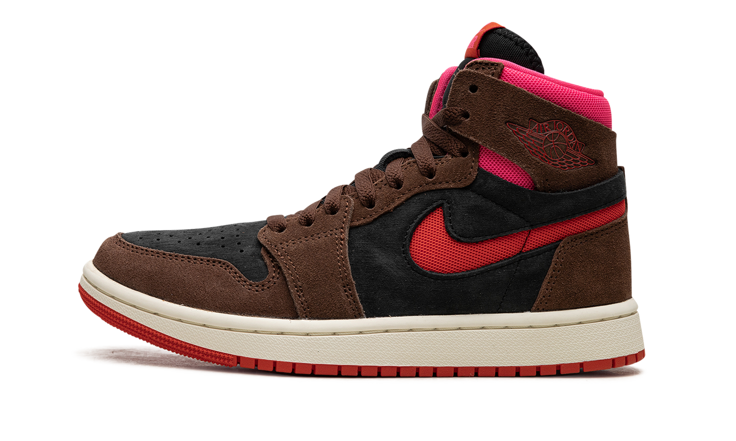 AIR JORDAN 1 ZOOM AIR CMFT WMNS "Cacao Wow/Picante Red/Black/Hyper Pink" DV1305 206