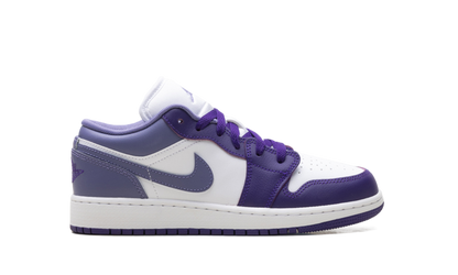 Air Jordan 1 Low GS "Purple / White" 553560 551