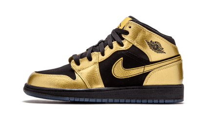 Air Jordan 1 Mid GS "Metallic Gold Coin" 555112 905