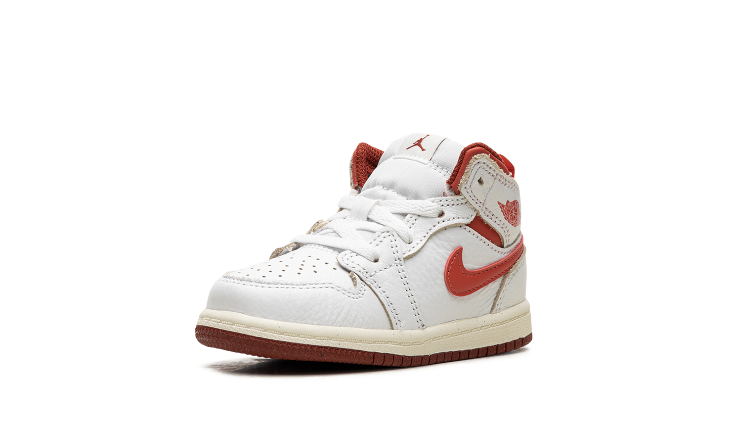 Air Jordan 1 Mid SE TD "White Dune Red" FJ3466 160