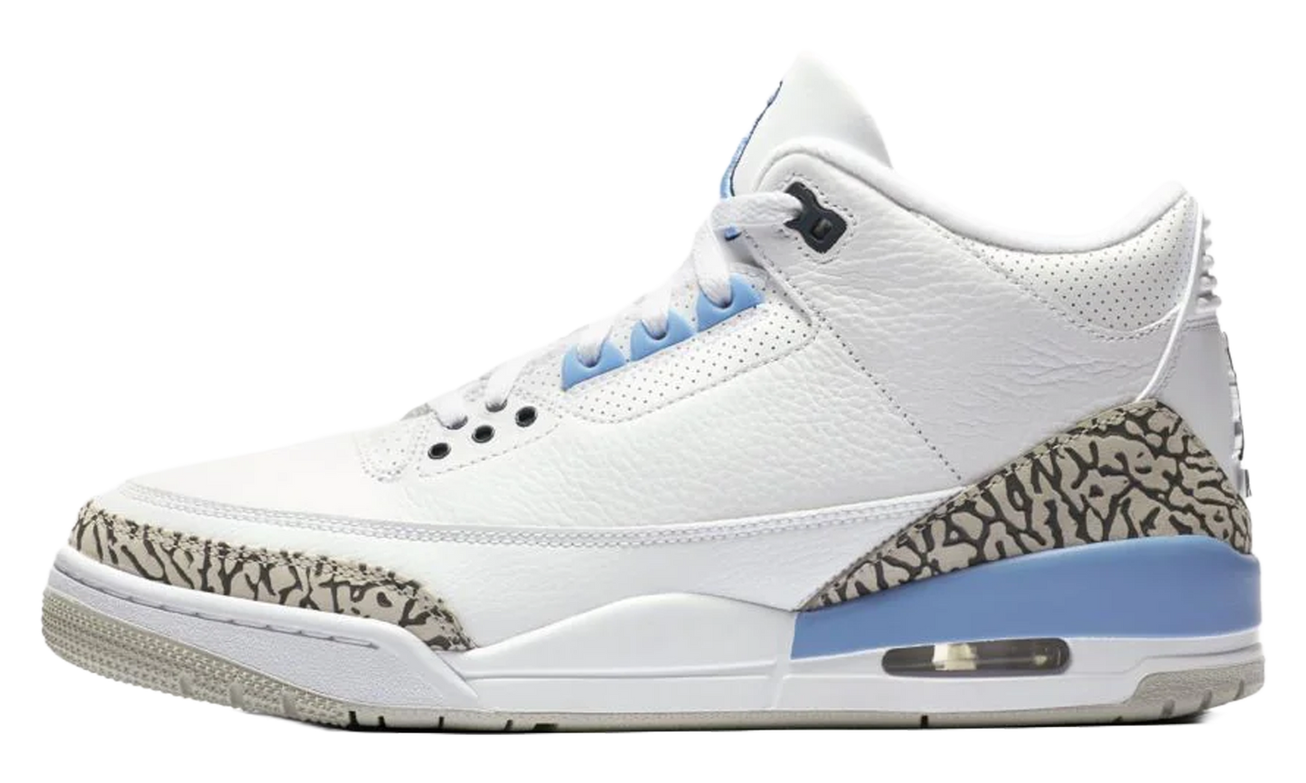 Jordan 3 "UNC Tarheels PE" AJ3 838936
