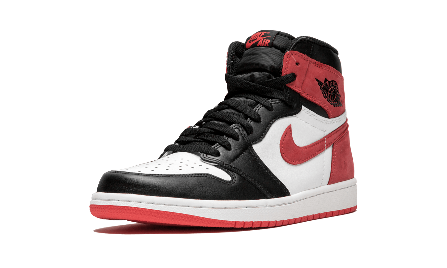 Air Jordan 1 Retro High OG "Promo Box - Track Red" 555088 112 Promo Box