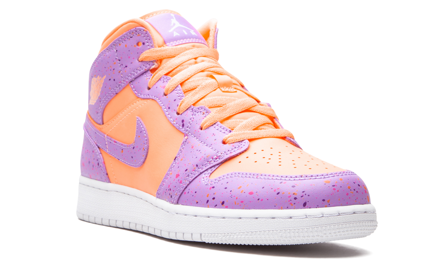 Air Jordan 1 Mid SE GS "Orange Pulse / Atomic Violet" AV5174 800