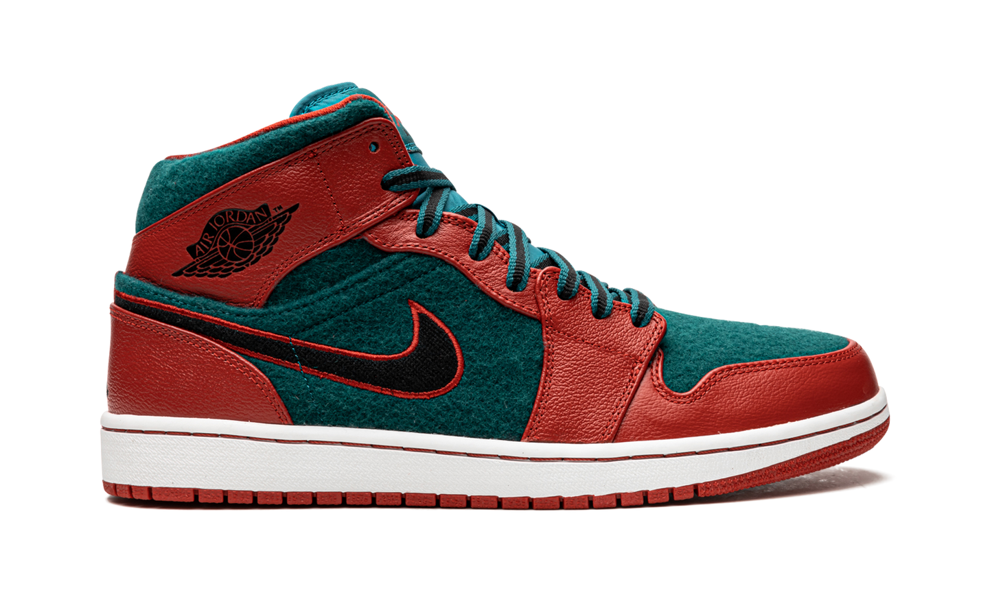 Air Jordan 1 Mid "Gym Red Dark Sea" 633206 608