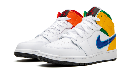Air Jordan 1 MID GS "Three Peat" 554725 128