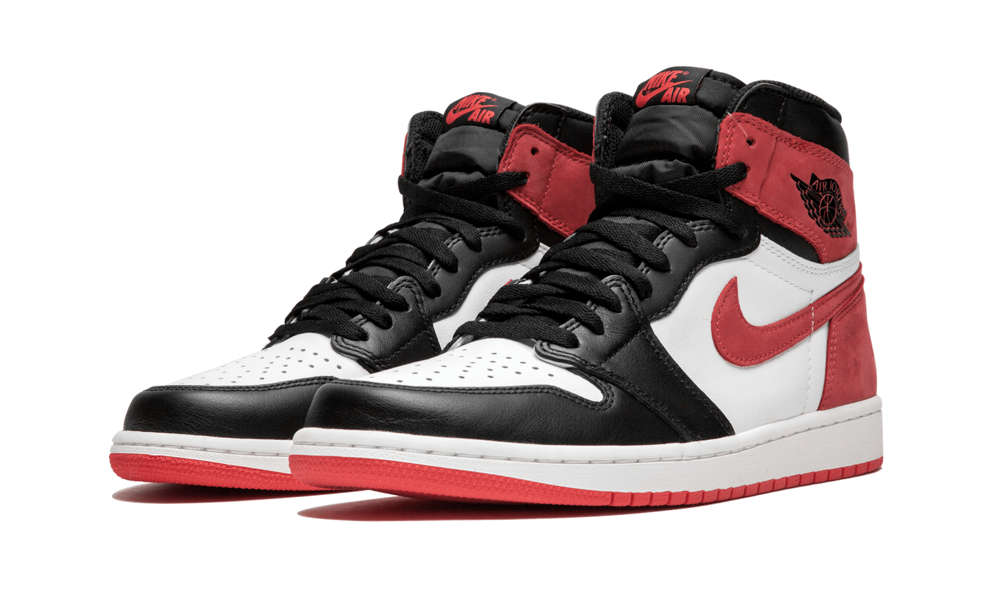 Air Jordan 1 Retro High OG "Promo Box - Track Red" 555088 112 Promo Box