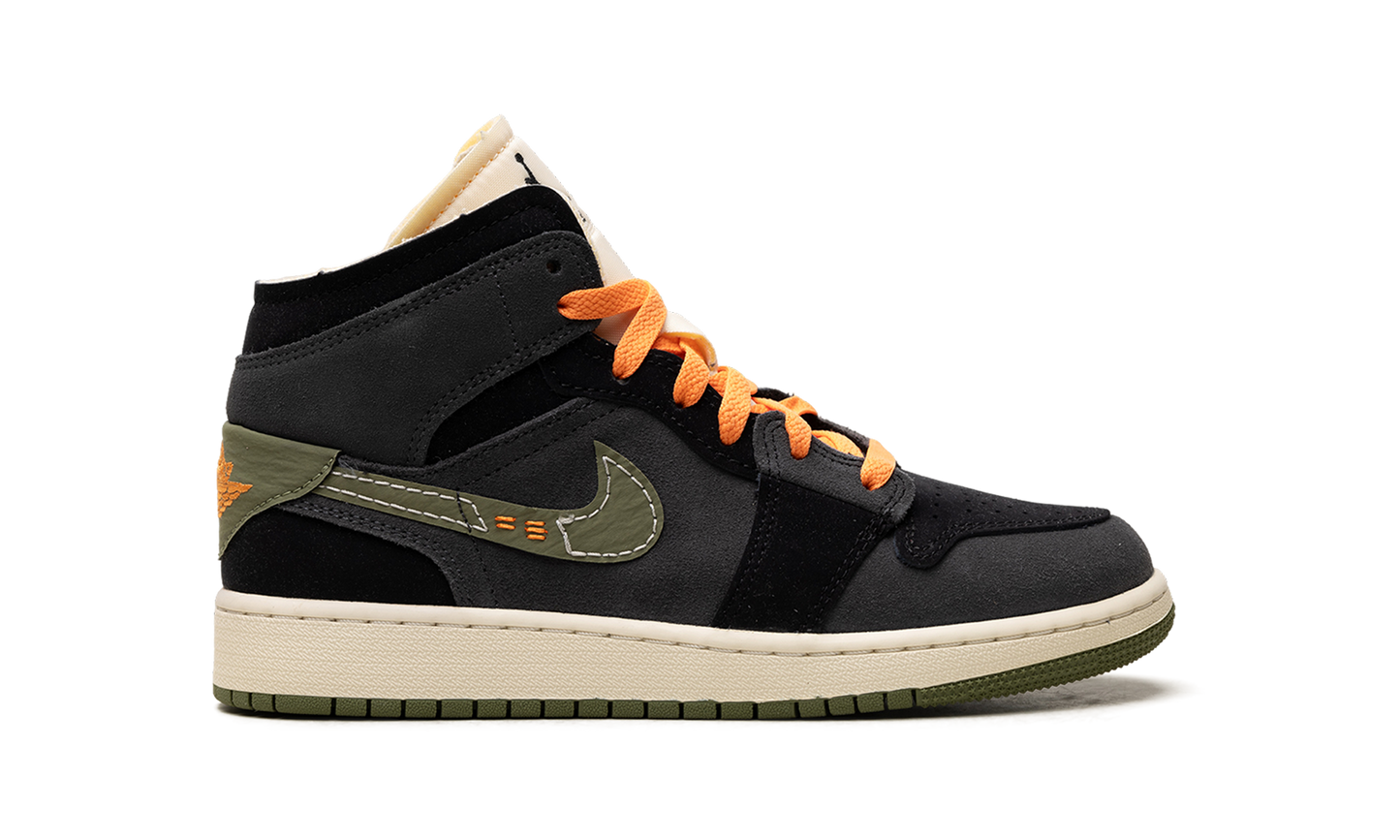 Air Jordan 1 Mid SE GS "Craft Anthracite Light Olive" FD5847 003