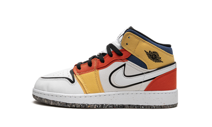 Air Jordan 1 Mid SE GS "Multi-Color Canvas" DV1316 100