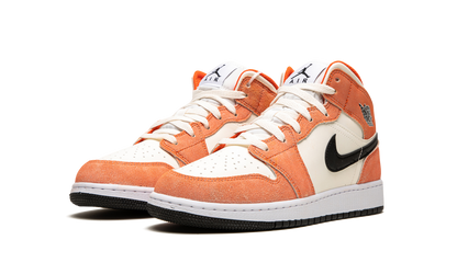 Air Jordan 1 Mid SE GS "Orange Suede" DV1336 800