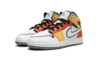 Air Jordan 1 Mid SE GS "Multi-Color Canvas" DV1316 100