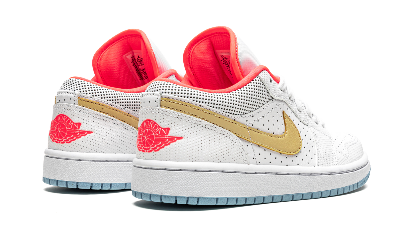AIR JORDAN 1 LO SE WMNS "White / Sesame / Flash Crimson" DC9509 100