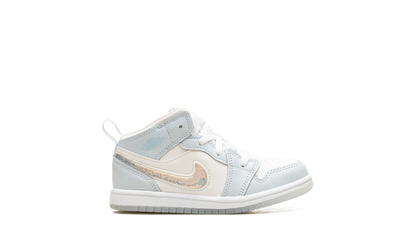 Air Jordan 1 Mid TD "Glitter Swoosh" FQ9116 400