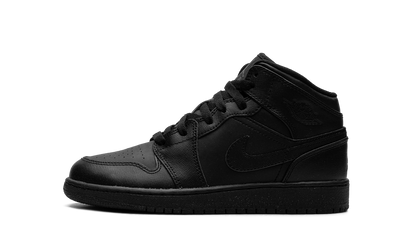 Air Jordan 1 Mid GS "Triple Black" 554725 010