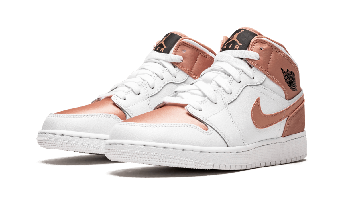 Air Jordan 1 MID GS "Rose Gold" 555112 190