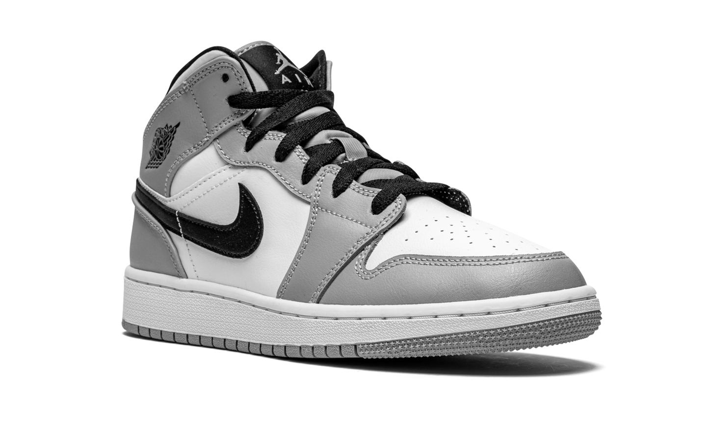 Air Jordan 1 Mid GS "Light Smoke Grey" 554725 092