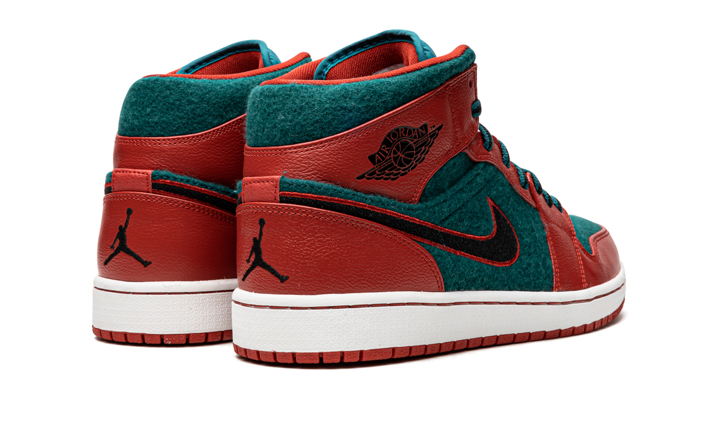 Air Jordan 1 Mid "Gym Red Dark Sea" 633206 608