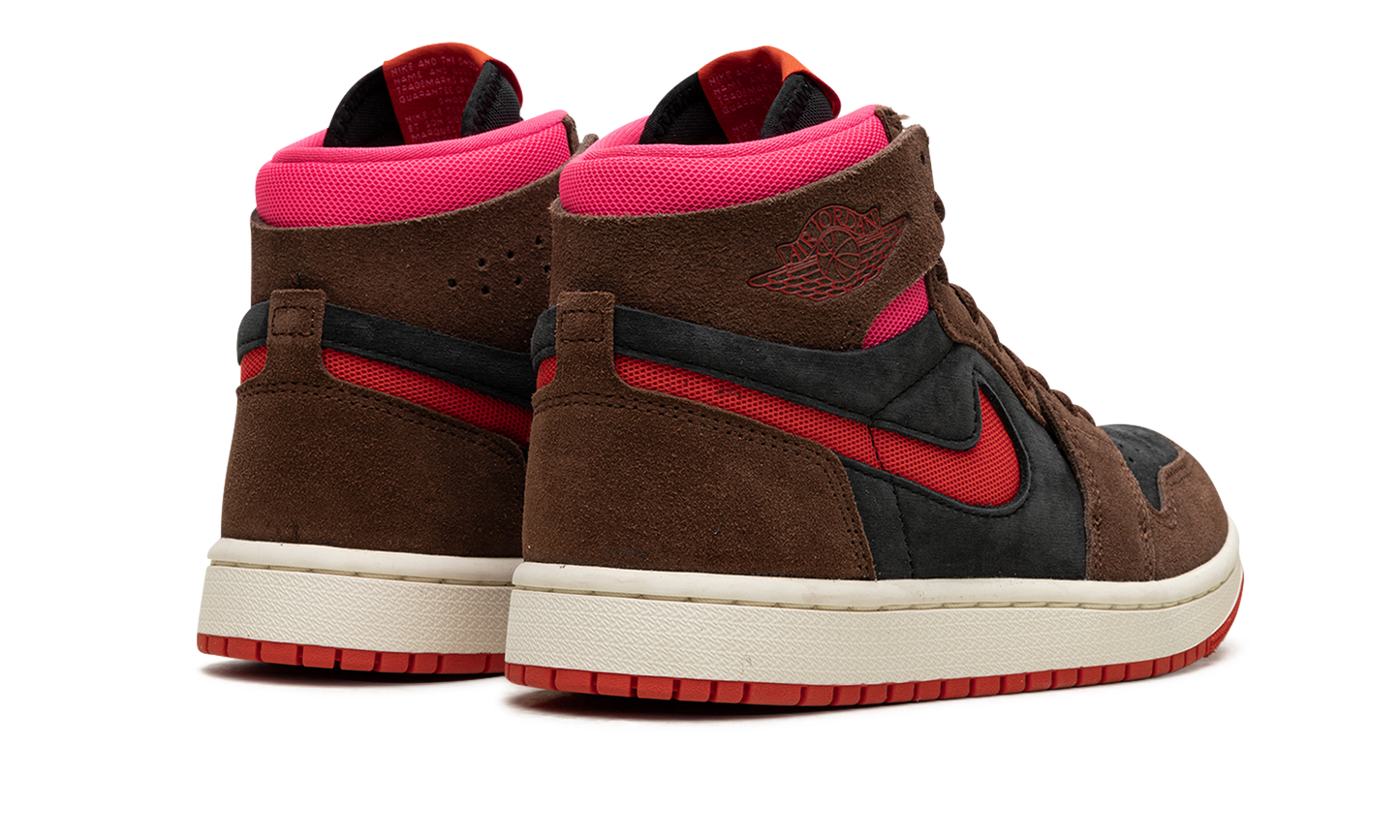 AIR JORDAN 1 ZOOM AIR CMFT WMNS "Cacao Wow/Picante Red/Black/Hyper Pink" DV1305 206