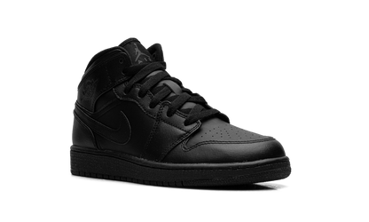 Air Jordan 1 Mid GS "Triple Black" 554725 010