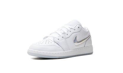 Air Jordan 1 Low GS "Glitter Swoosh" FQ9112 100