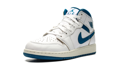 Air Jordan 1 Mid SE GS "INDUSTRIAL BLUE" FN7432 141